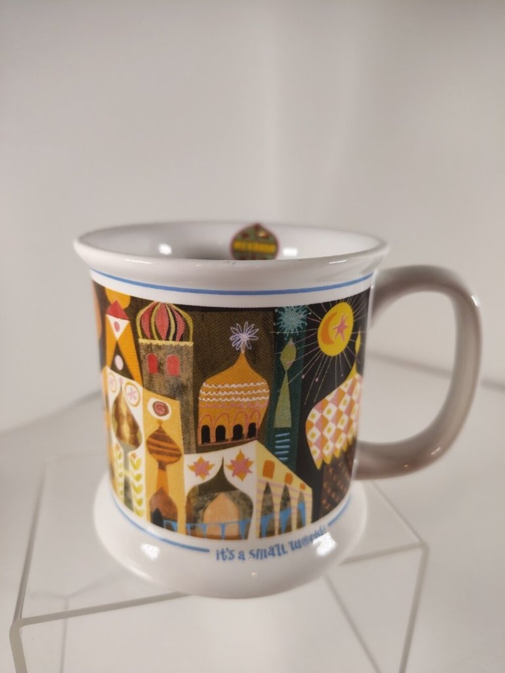 Disneyland IT’S A SMALL WORLD Ceramic Mug International TURKEY Colorful 12oz